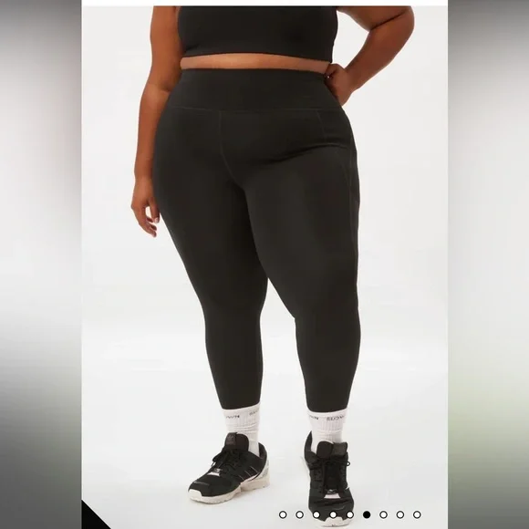 Girlfriend Collective - Black Compressive High-Rise Legging - Picture 5 of 9